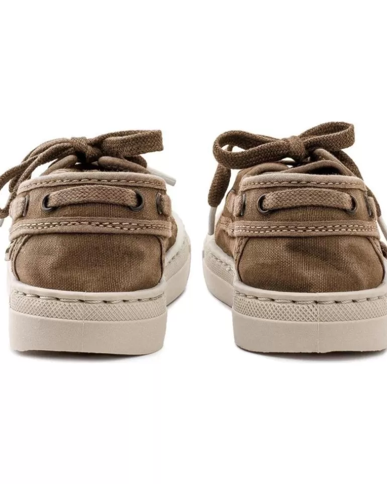 NATURAL WORLD Zapatos De Niño 50-Old Nela-Nautico Enzimat Beige New