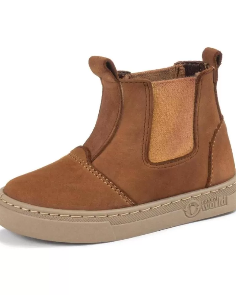 NATURAL WORLD Zapatos De Niño Bota Infantil 6982 N Ada Tipo Chelsea Cuero Sale