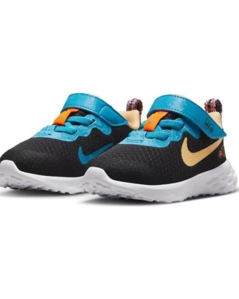 NIKE Zapatos De Niña Y Niño Zapatillas Revolution 6 Lil Negro Multi Online
