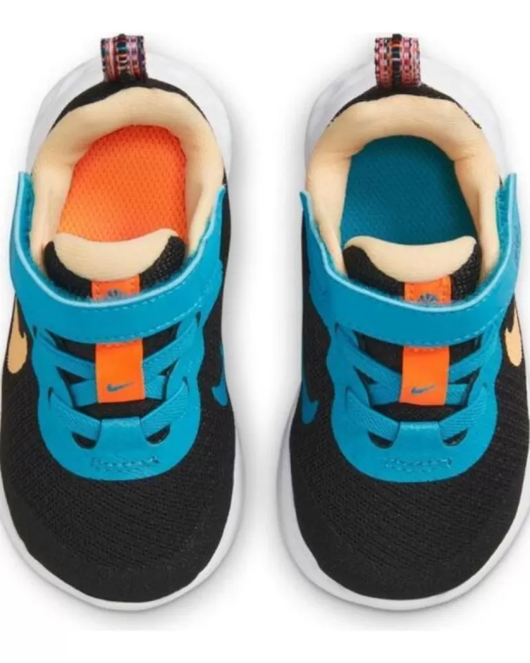 NIKE Zapatos De Niña Y Niño Zapatillas Revolution 6 Lil Negro Multi Online
