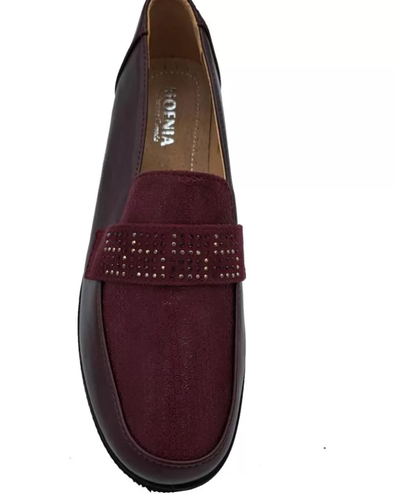 OTRAS MARCAS Zapatos De Mujer Mocasin De Cuña Burdeos Outlet