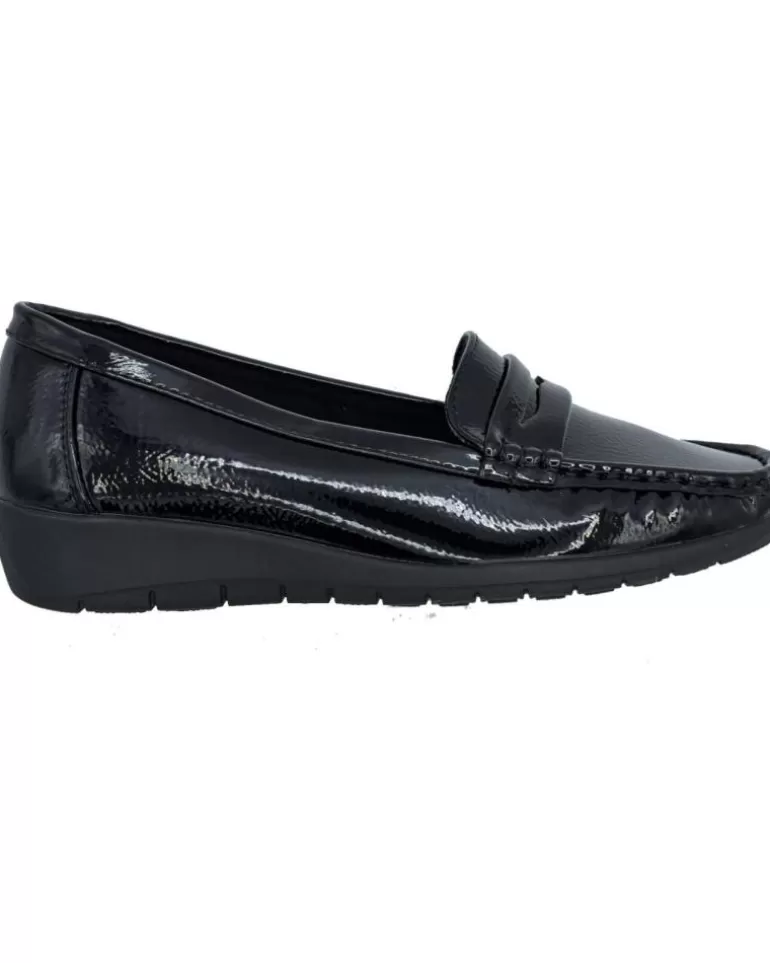 OTRAS MARCAS Zapatos De Mujer Mocasin De Cuña Negro Flash Sale