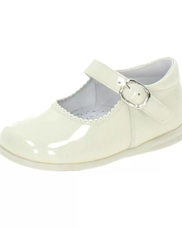OTRAS MARCAS Zapatos De Niña Bambinelli 457 Merceditas Charol Con Hebilla Beige Discount