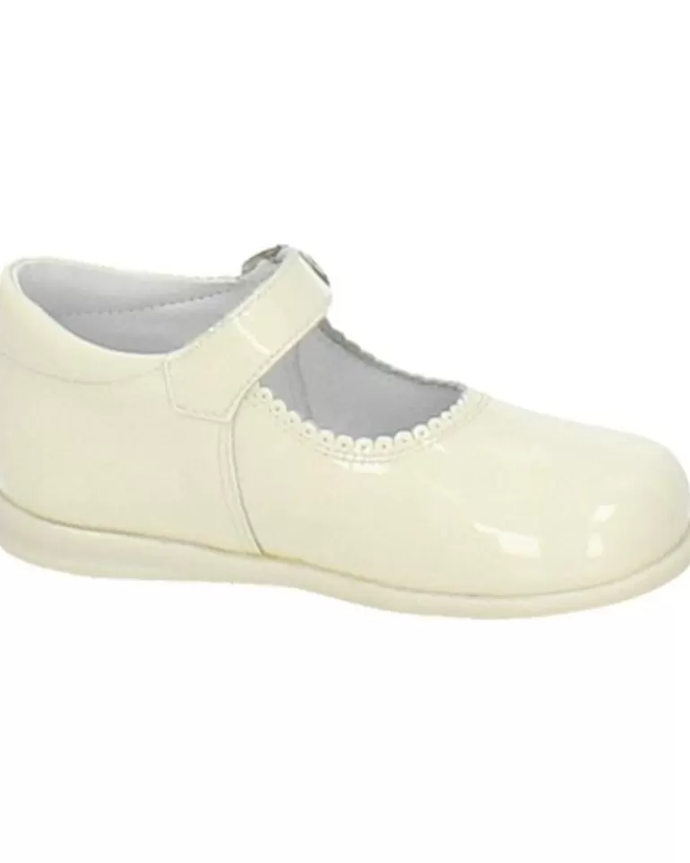 OTRAS MARCAS Zapatos De Niña Bambinelli 457 Merceditas Charol Con Hebilla Beige Discount