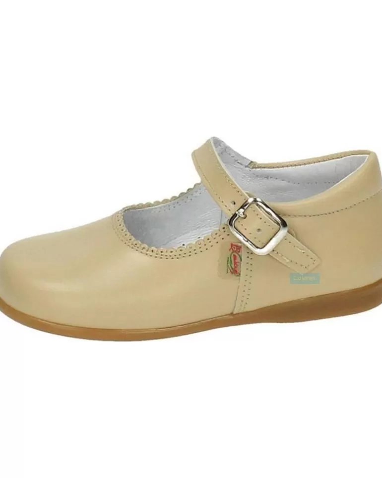 OTRAS MARCAS Zapatos De Niña Bambinelli 457 Merceditas Piel Con Hebilla Marron Cheap