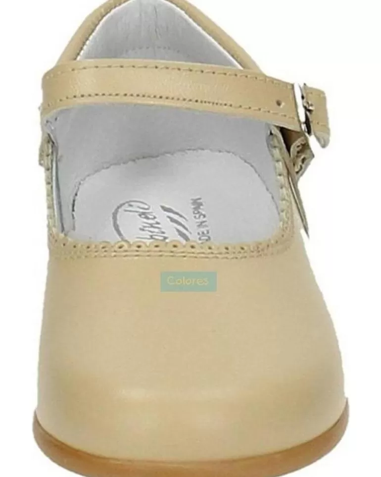 OTRAS MARCAS Zapatos De Niña Bambinelli 457 Merceditas Piel Con Hebilla Marron Cheap