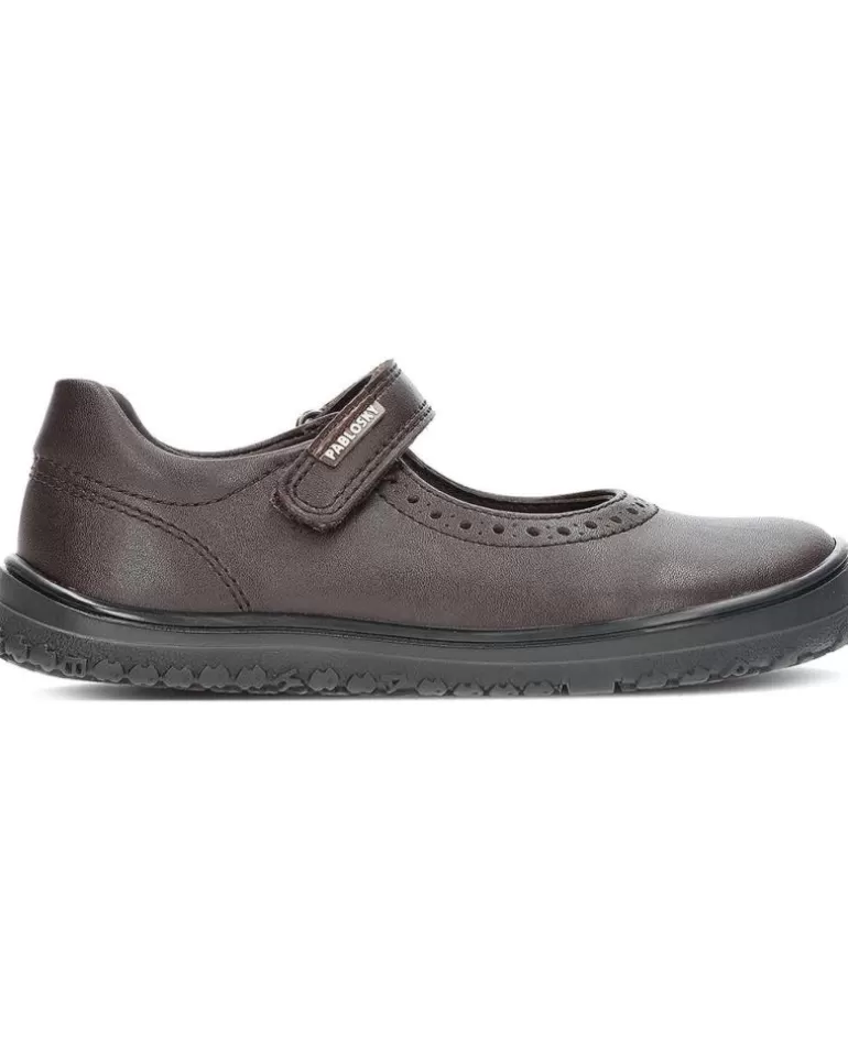 PABLOSKY Zapatos De Niña Bailarina Colegial 352195 Marron New