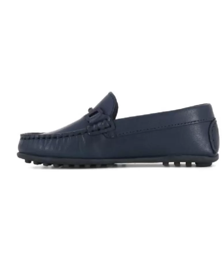PABLOSKY Zapatos De Niño - Mocasin Ante Marino Niño Con Estribo Azul Rider Marino Best Sale
