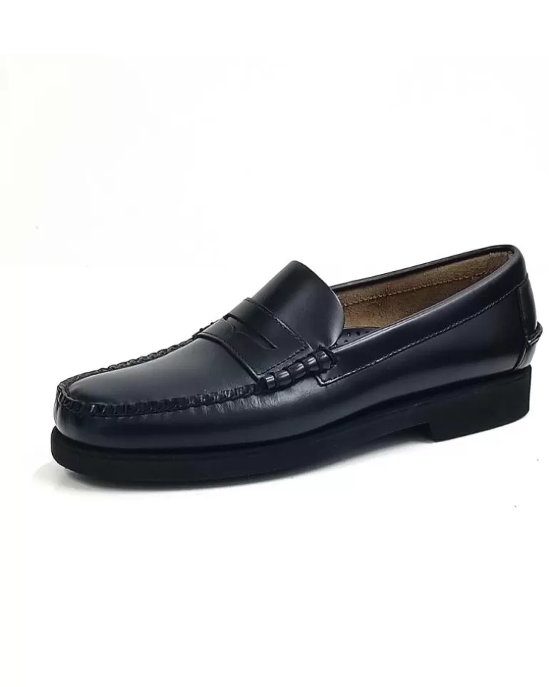 SEBAGO Zapatos De Hombre Castellano De Piel Con Suela De Goma Negro Best Sale