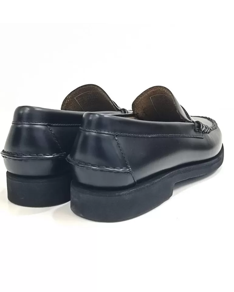 SEBAGO Zapatos De Hombre Castellano De Piel Con Suela De Goma Negro Best Sale