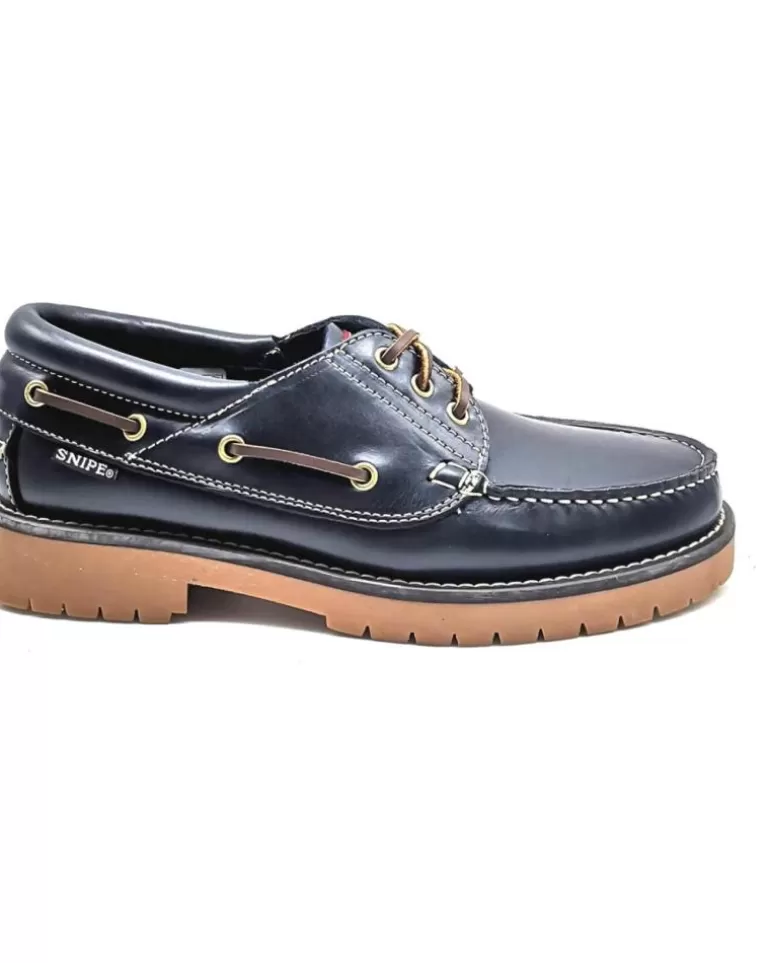 SNIPE Zapatos De Mujer Nauticos Cordones Marino Sale