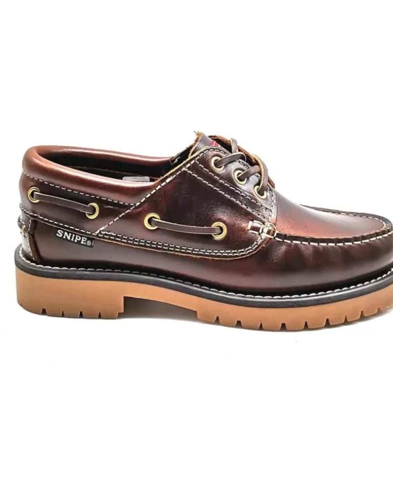 SNIPE Zapatos De Mujer Y Hombre 21201 Nautico Para Hombre Color Cuero Marron Sale