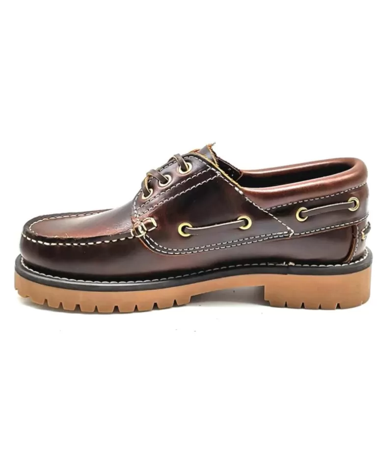 SNIPE Zapatos De Mujer Y Hombre 21201 Nautico Para Hombre Color Cuero Marron Sale