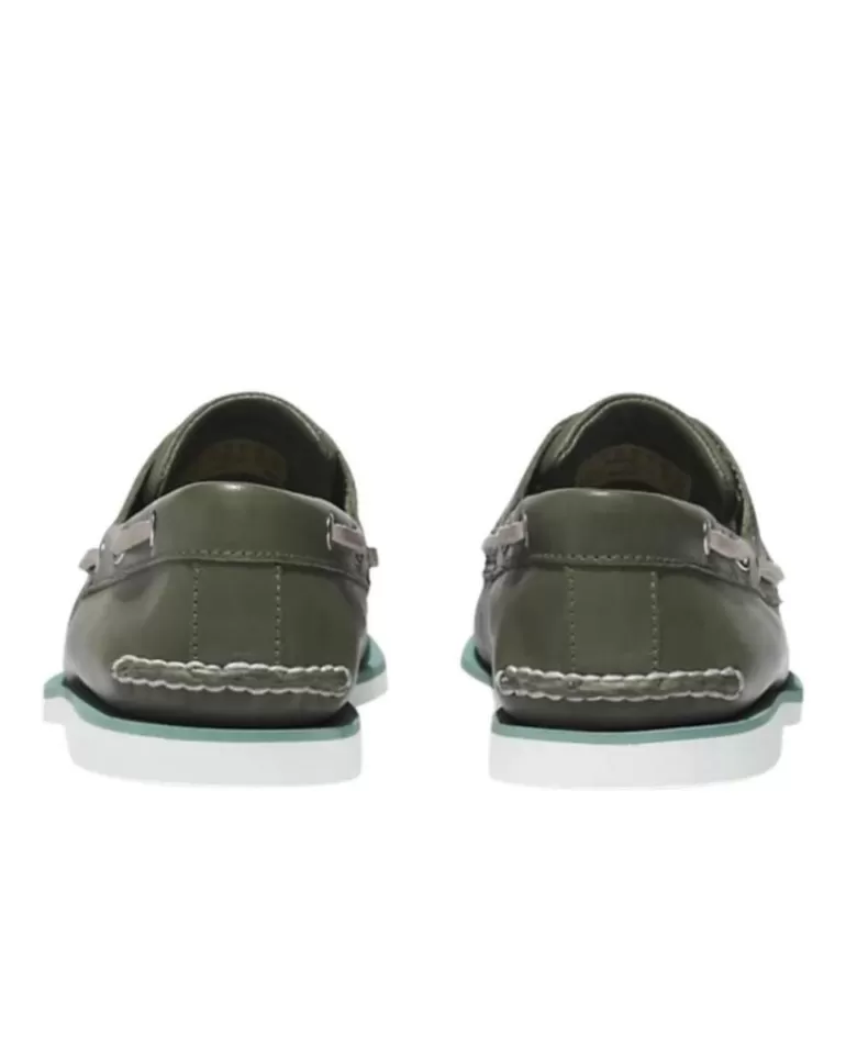 TIMBERLAND Zapatos De Hombre Zapatos Primavera Verano Nautico Kaki Tb0A2Grc Verde Clearance