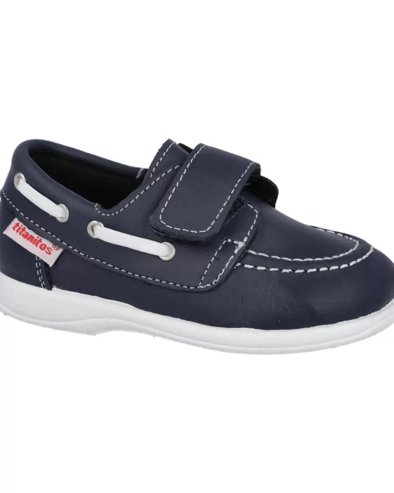 TITANITOS Zapatos De Niño L660 Logan Nauticos Para Niño Marino Flash Sale