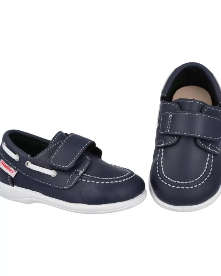 TITANITOS Zapatos De Niño L660 Logan Nauticos Para Niño Marino Flash Sale