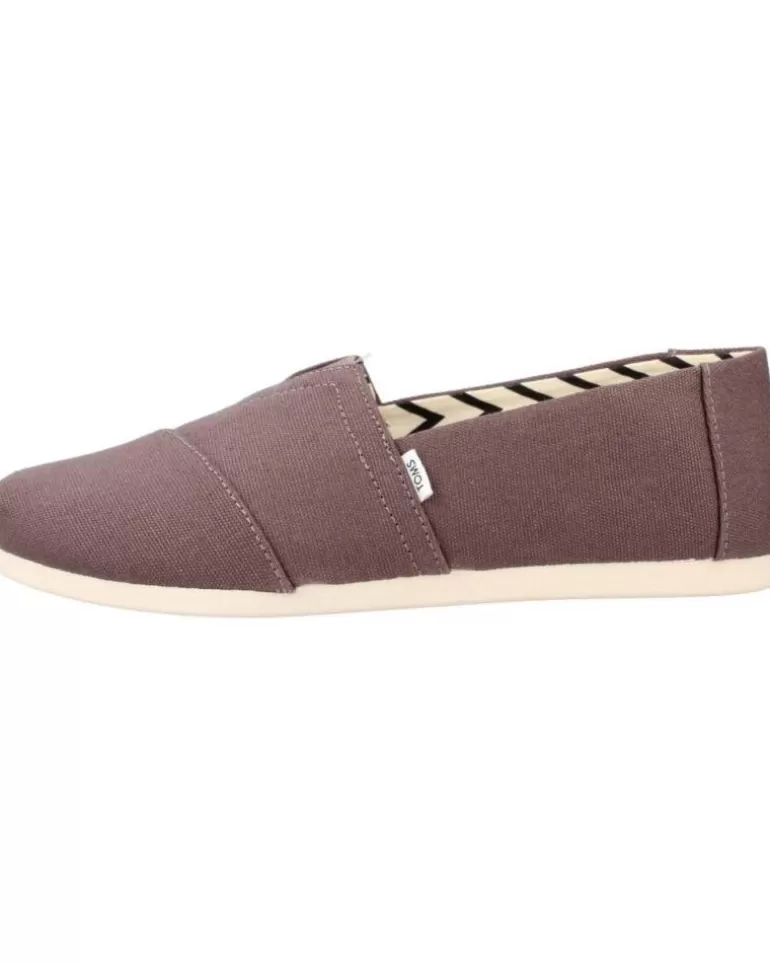 TOMS Zapatos De Hombre Ash Recycled Cotton Canvas Marron Fashion