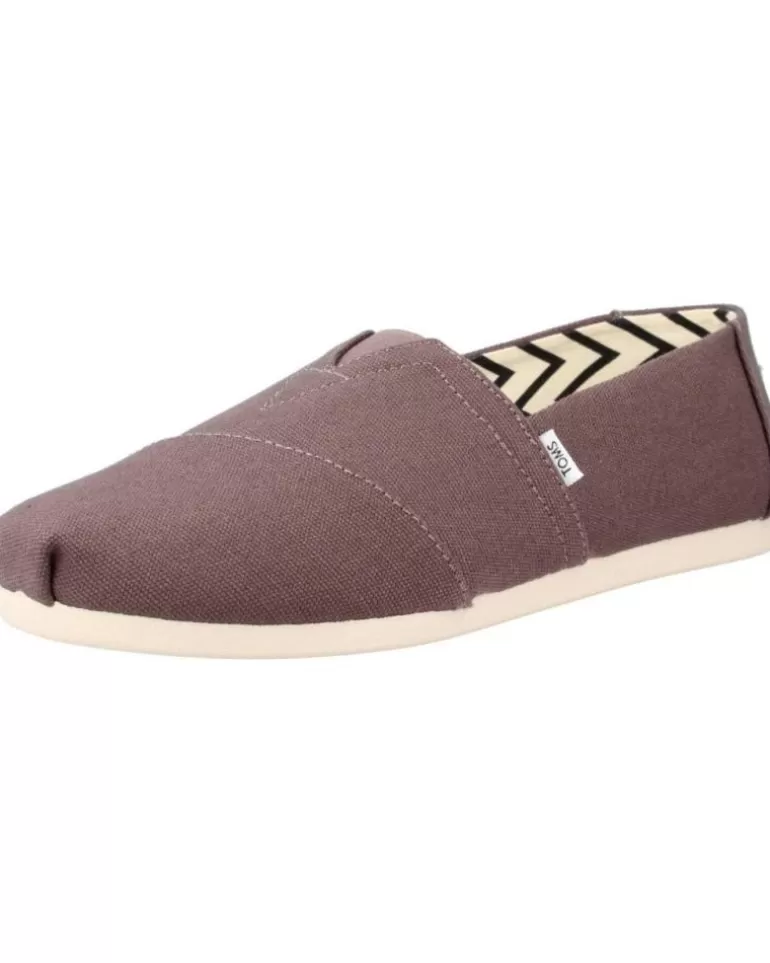 TOMS Zapatos De Hombre Ash Recycled Cotton Canvas Marron Fashion