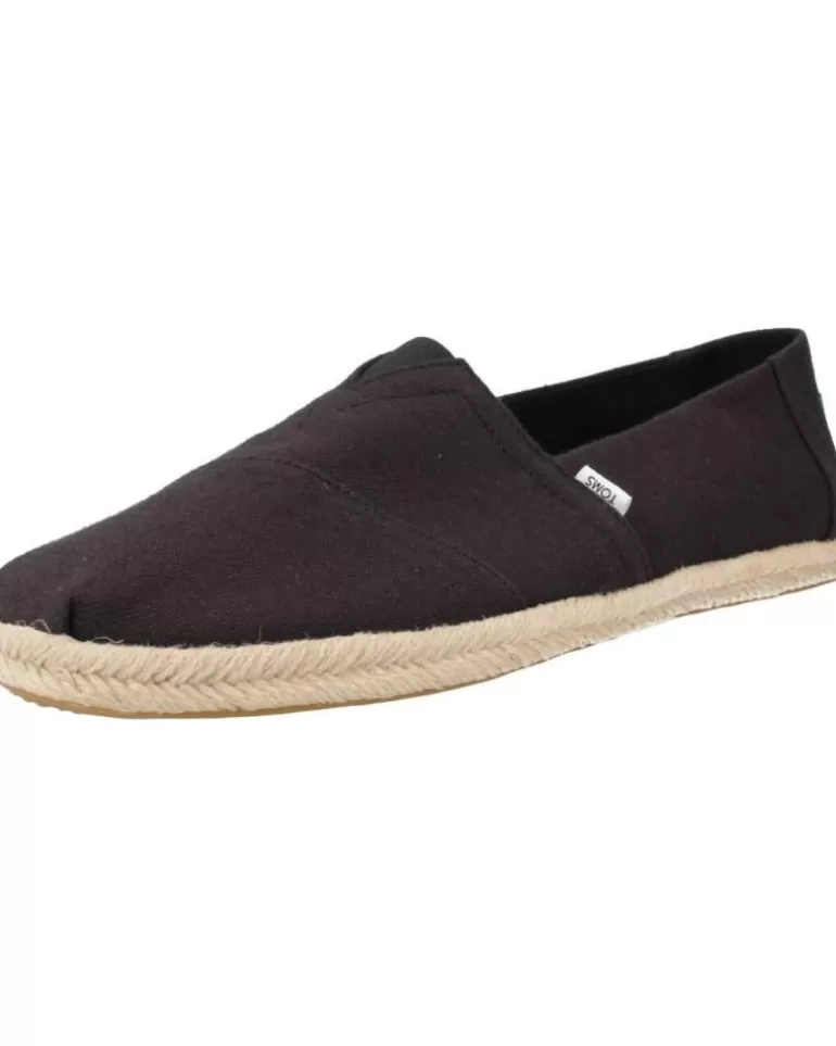 TOMS Zapatos De Hombre Rope Negro Hot