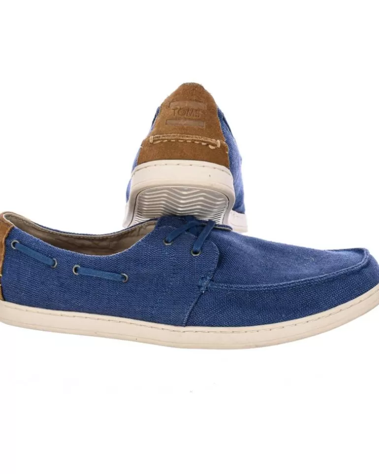 TOMS Zapatos De Hombre Zapatilla 10011630 Azul New
