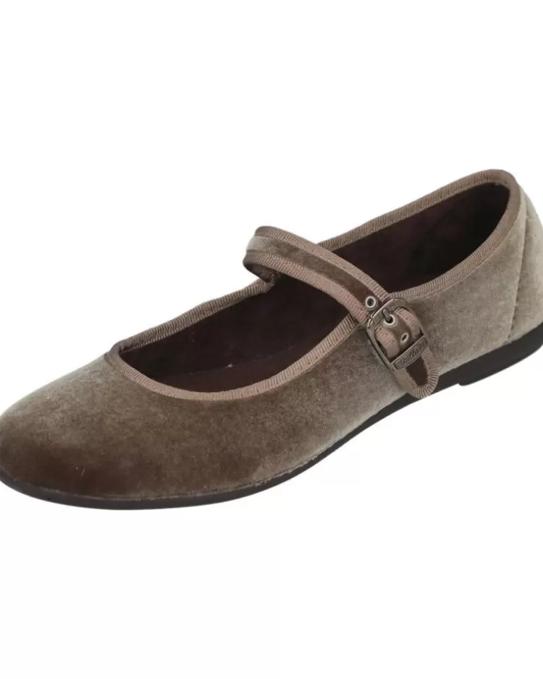 VUL-LADI Zapatos De Mujer Y Niña 5409-032 Merceditas Terciopel Taupe Sale