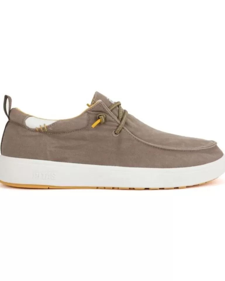 WALK IN PITAS Zapatos De Hombre Wallaby Coast Suela Blanca Topo Store