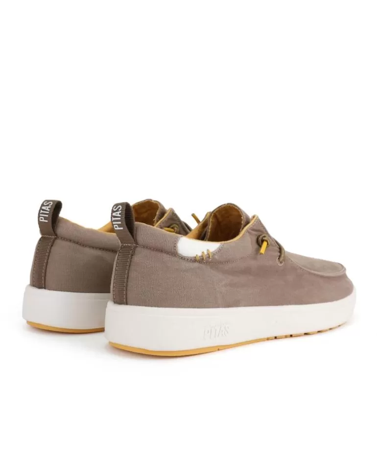 WALK IN PITAS Zapatos De Hombre Wallaby Coast Suela Blanca Topo Store