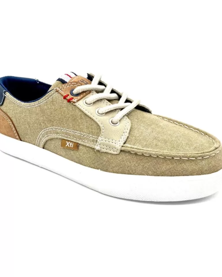 XTI Zapatos De Niño Nautico Lona Beige Cheap
