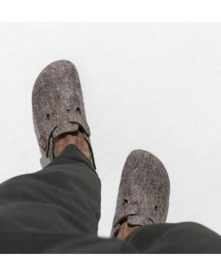 BIRKENSTOCK Zuecos De Hombre Zapatillas De Casa Boston Marron Marron Online