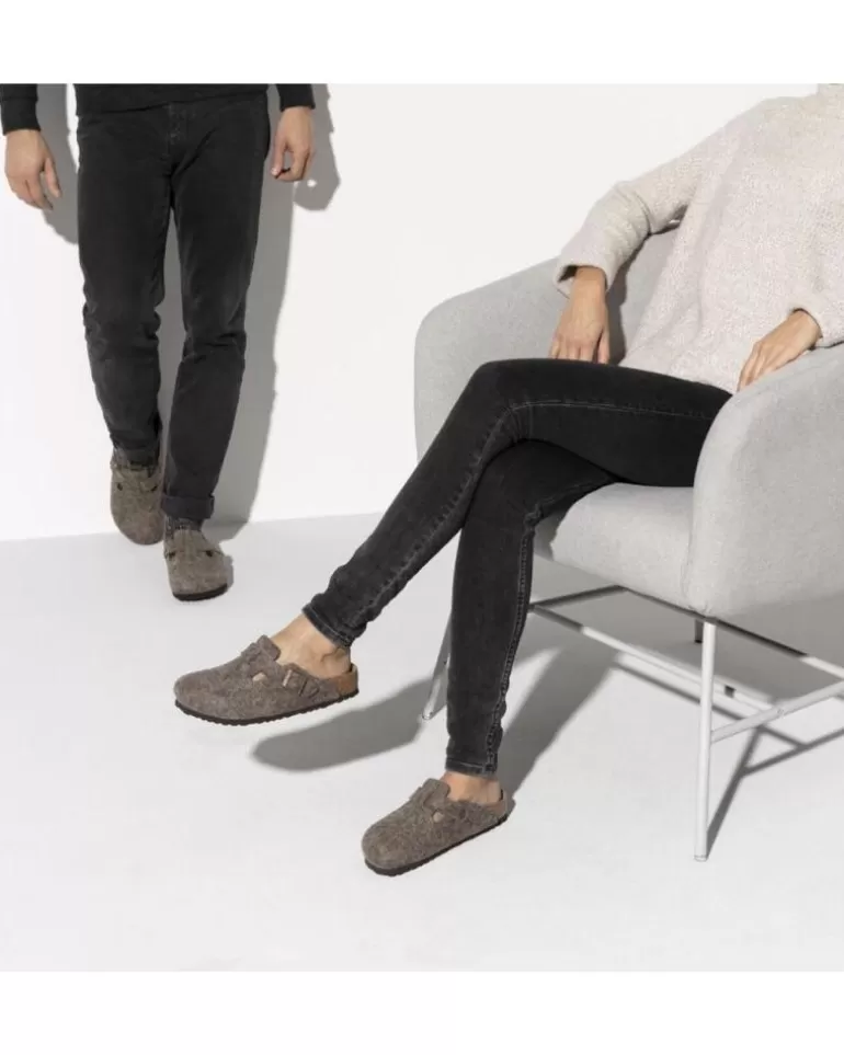 BIRKENSTOCK Zuecos De Hombre Zapatillas De Casa Boston Marron Marron Online
