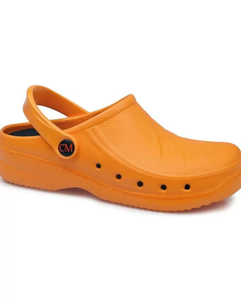 CALZAMEDI Zuecos De Mujer Y Hombre Zueco De Trabajo Anatomico Unisex Naranja Online