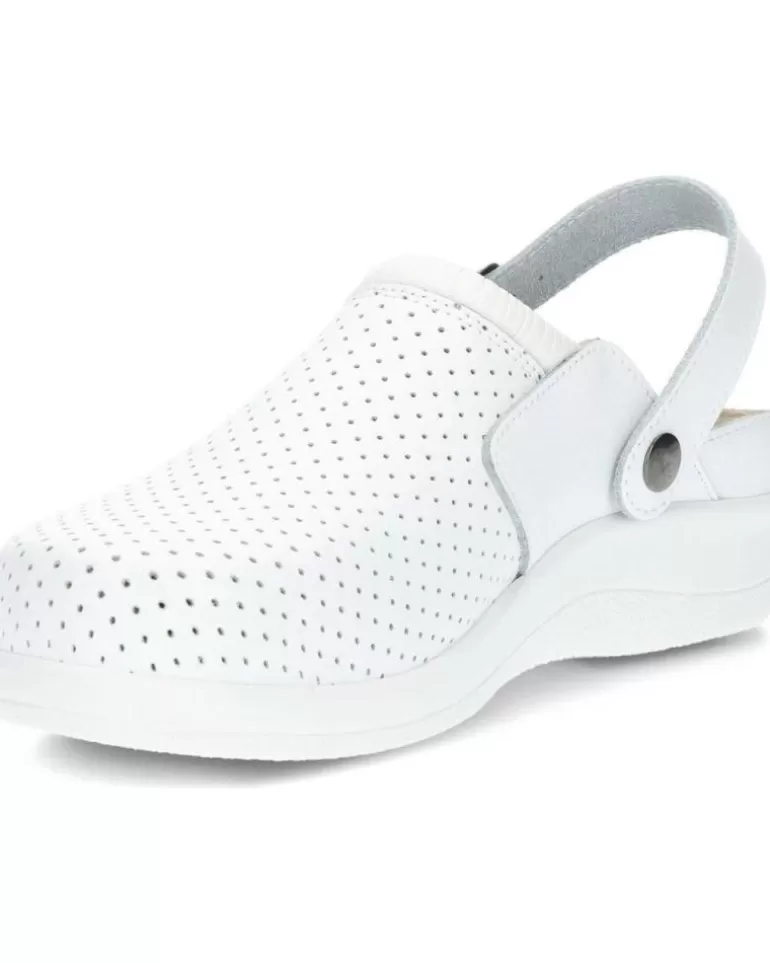 CALZAMEDI Zuecos De Mujer Y Hombre Zueco Saguys 21020 Blanco Hot