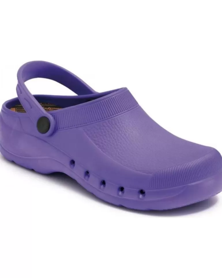 CALZAMEDI Zuecos De Mujer Y Hombre Zueco Sanitario Pvc Comodo Y Anatomico Unisex Morado Shop