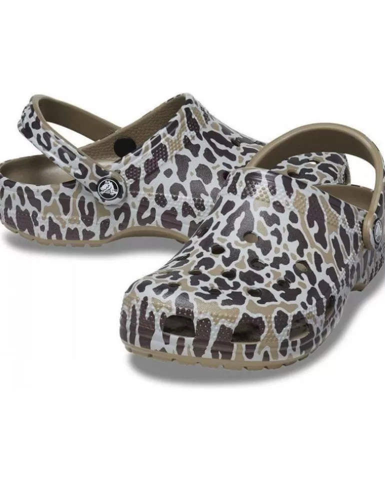 CROCS Zuecos De Mujer Classic Clog 206676 Animal Print Varios Colores Clearance