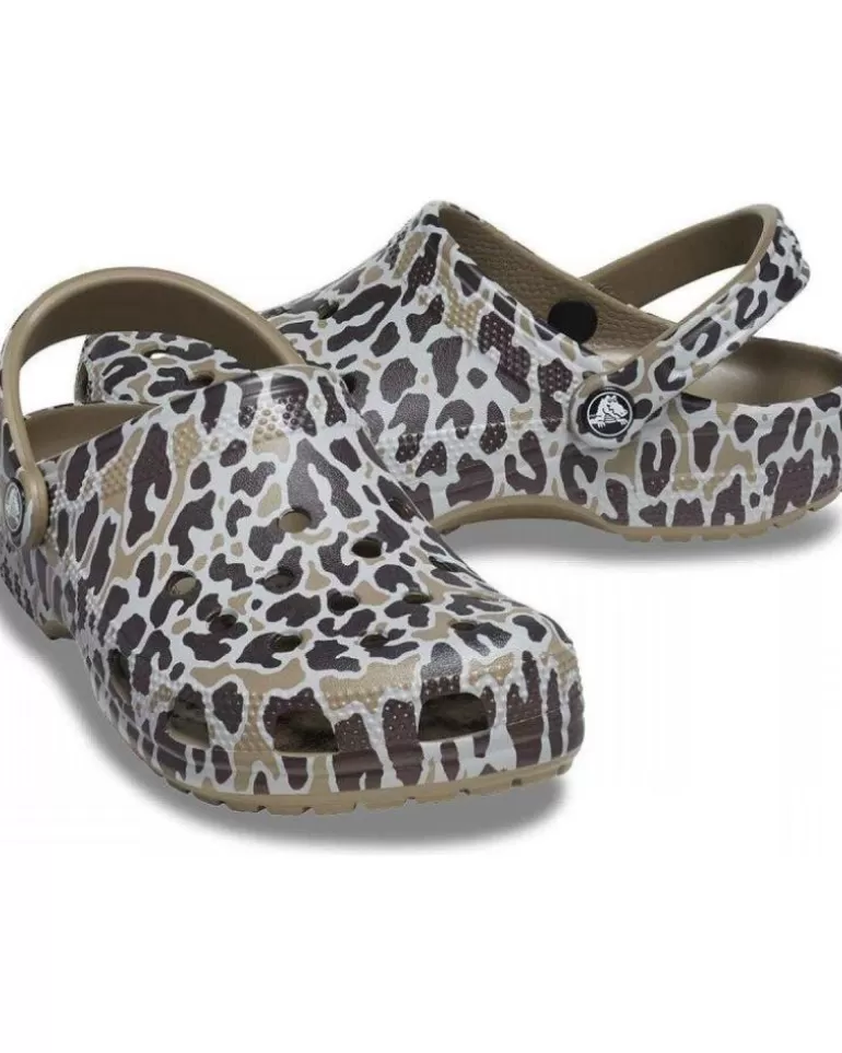 CROCS Zuecos De Mujer Classic Clog 206676 Animal Print Varios Colores Clearance