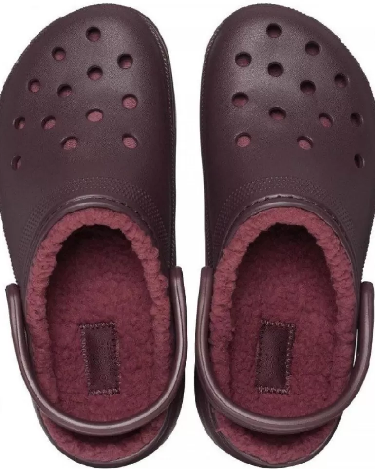 CROCS Zuecos De Mujer Classic Platform Lined Clog W 207938 Granate Morado Cheap