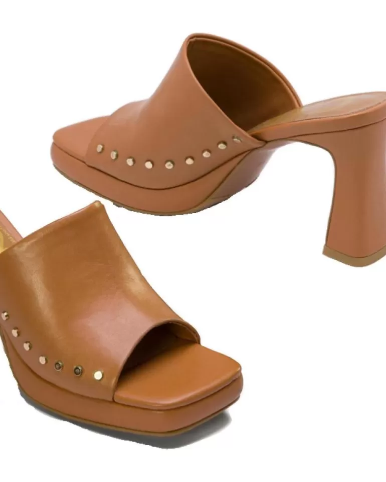 CUPLE Zuecos De Mujer Zueco Tachas 107105-001 Marrn Marron Flash Sale