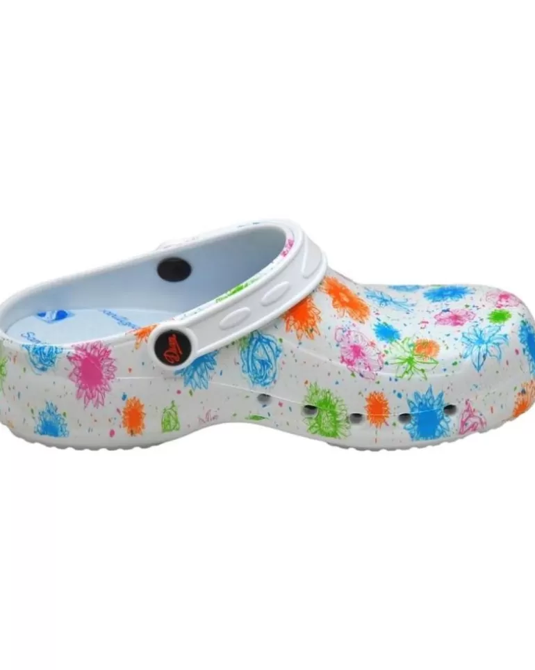 DIAN Zuecos De Mujer Y Hombre Eva Estampado Zueco Unisex Para Plantillas Blanco Multicolor Online