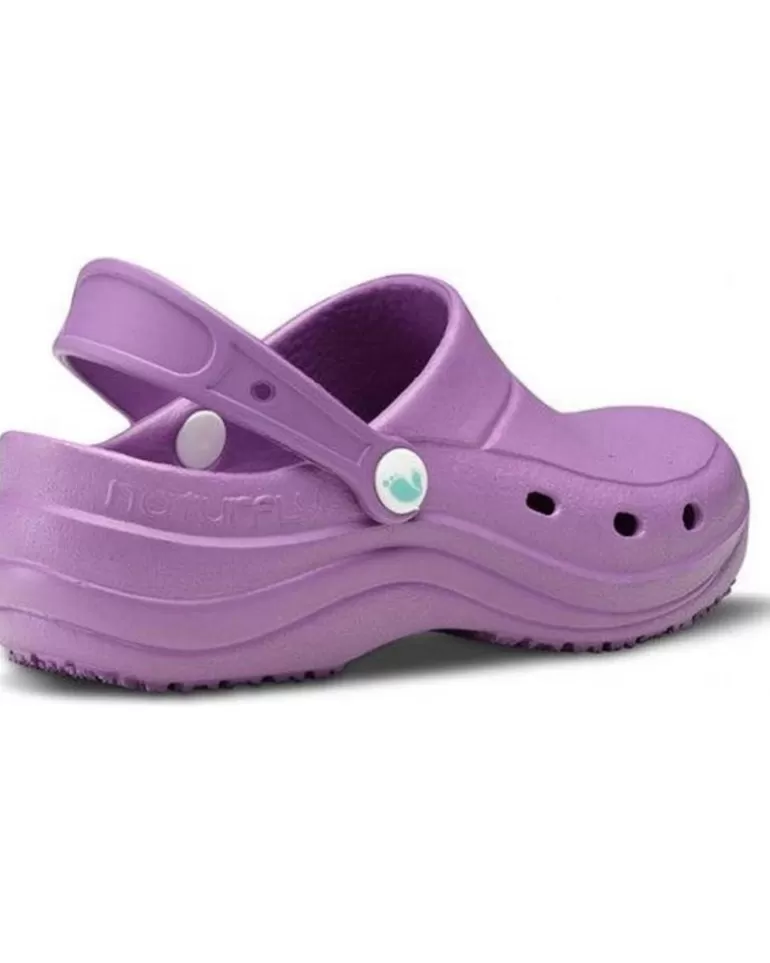 FELIZ CAMINAR Zuecos De Mujer Y Hombre Zueco Laboral Sirocos - Naturfly Morado Shop