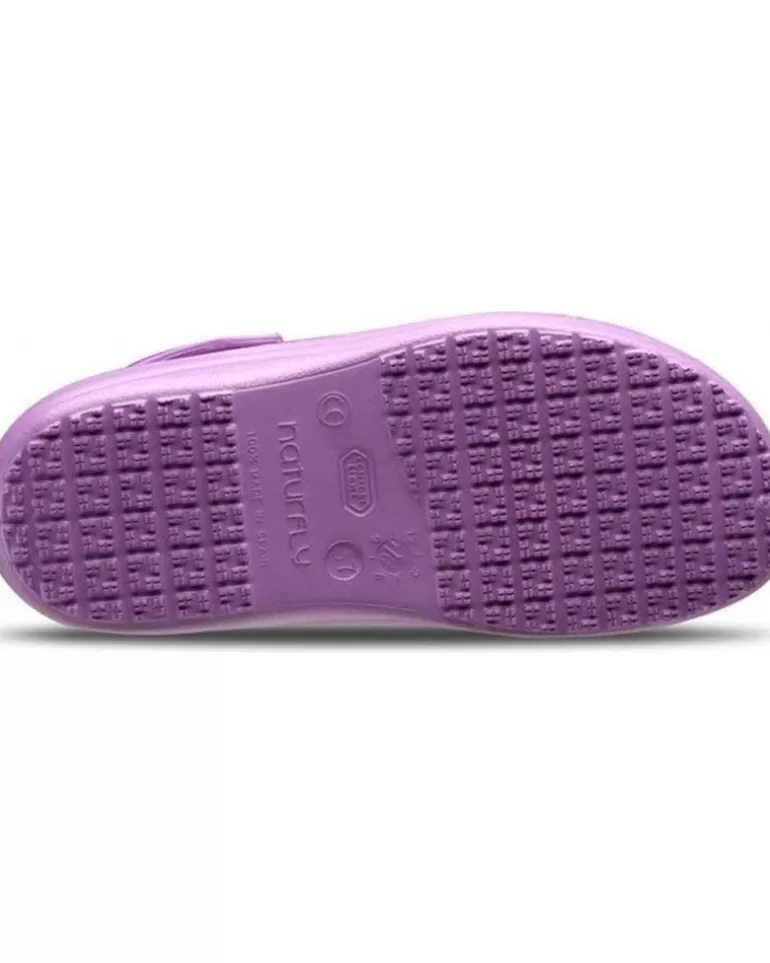 FELIZ CAMINAR Zuecos De Mujer Y Hombre Zueco Laboral Sirocos - Naturfly Morado Shop