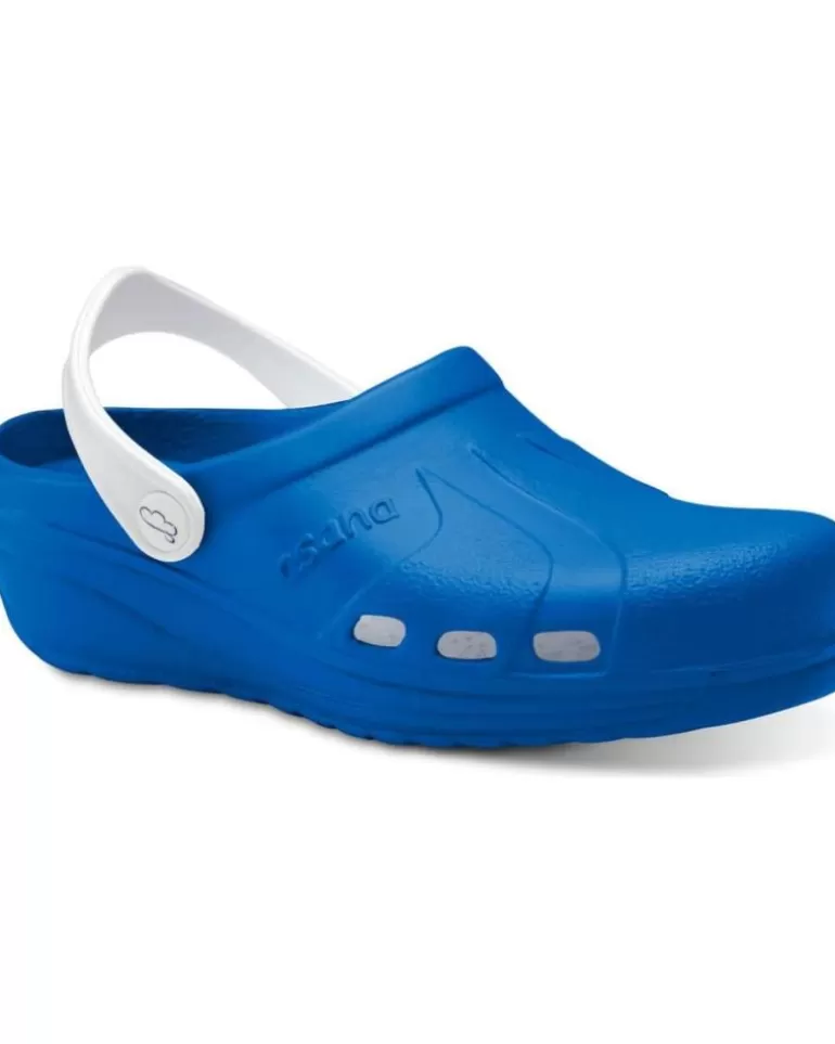 FELIZ CAMINAR Zuecos De Mujer Y Hombre Zuecos Sanitarios Asana - Azul New
