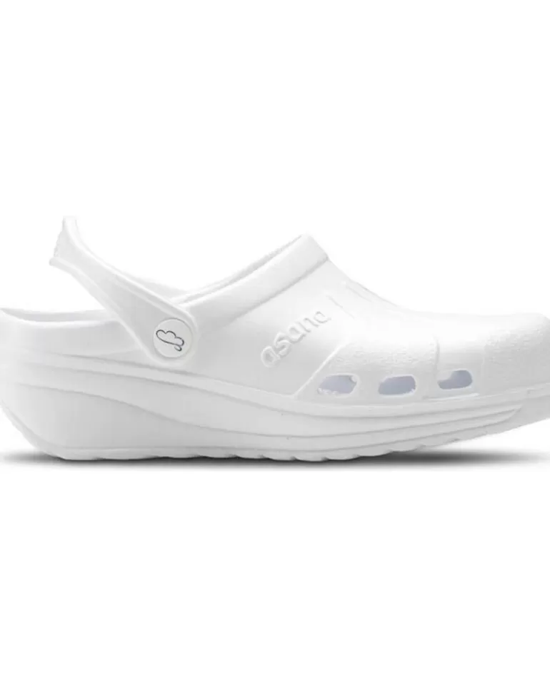 FELIZ CAMINAR Zuecos De Mujer Y Hombre Zuecos Sanitarios Asana - Blanco Clearance