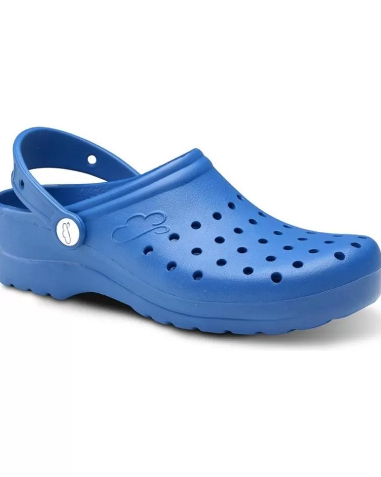 FELIZ CAMINAR Zuecos De Mujer Y Hombre Zuecos Sanitarios Flotantes Gruyere - Azul Sale