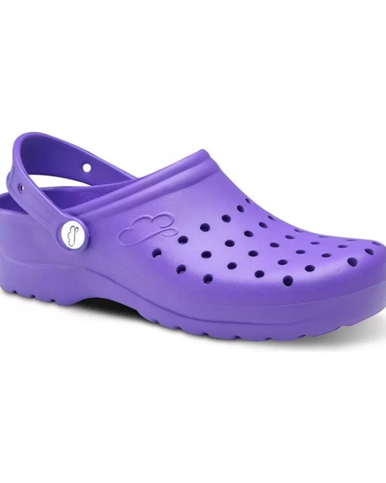 FELIZ CAMINAR Zuecos De Mujer Y Hombre Zuecos Sanitarios Flotantes Gruyere - Morado Best Sale