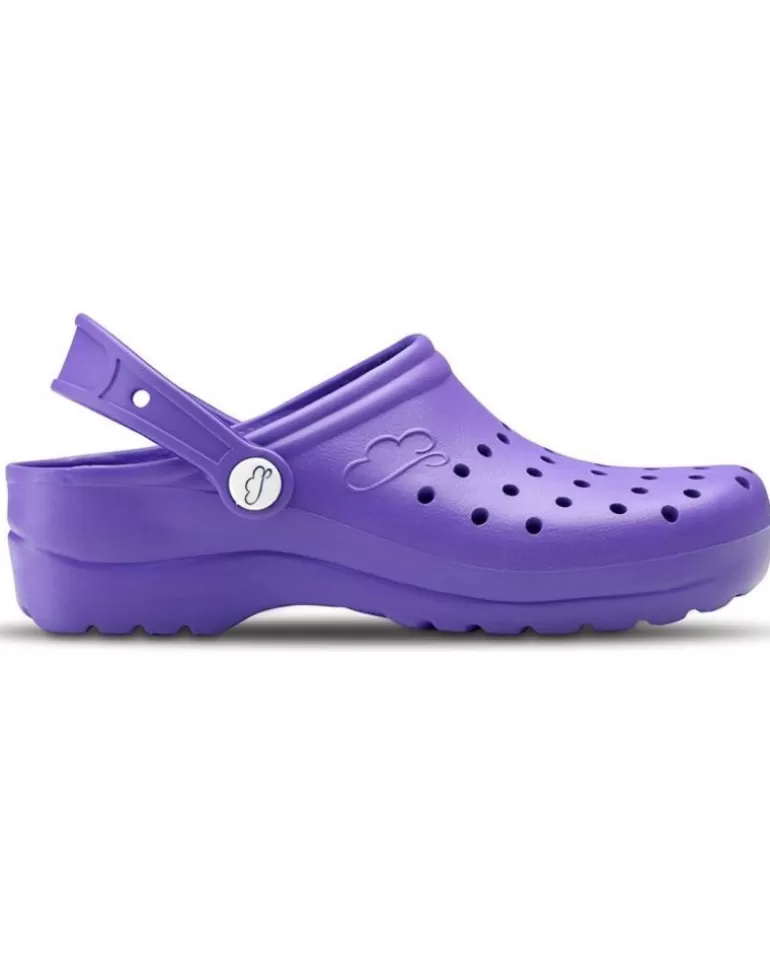 FELIZ CAMINAR Zuecos De Mujer Y Hombre Zuecos Sanitarios Flotantes Gruyere - Morado Best Sale