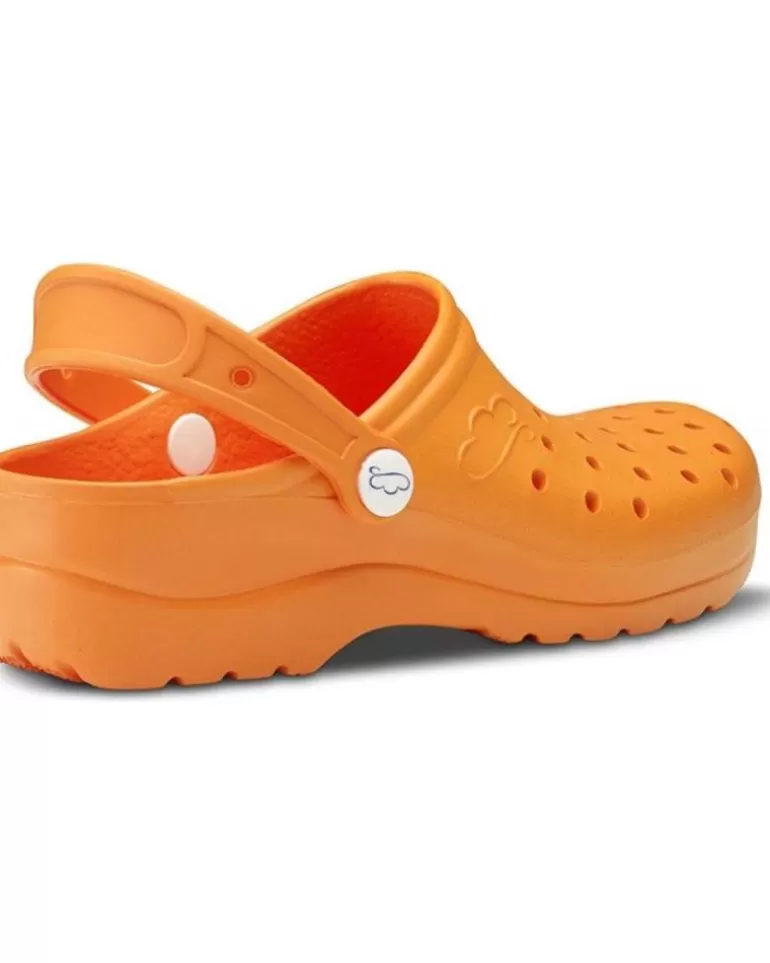 FELIZ CAMINAR Zuecos De Mujer Y Hombre Zuecos Sanitarios Flotantes Gruyere - Naranja Hot