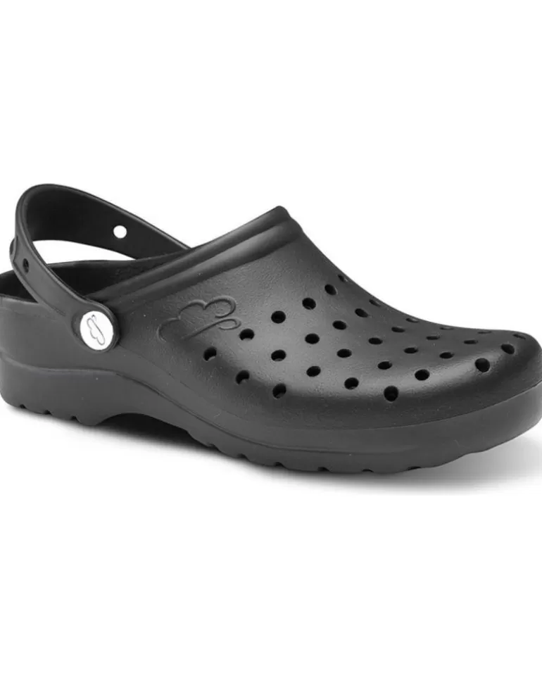 FELIZ CAMINAR Zuecos De Mujer Y Hombre Zuecos Sanitarios Flotantes Gruyere - Negro Cheap