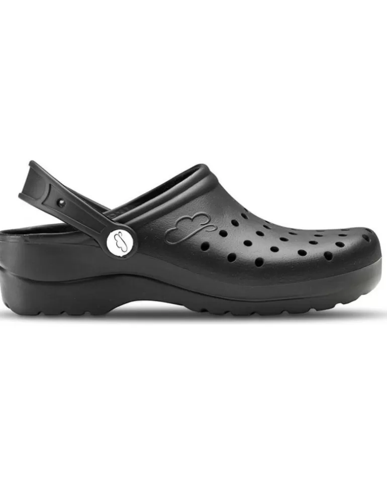 FELIZ CAMINAR Zuecos De Mujer Y Hombre Zuecos Sanitarios Flotantes Gruyere - Negro Cheap