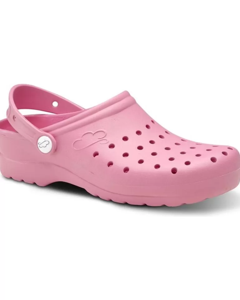 FELIZ CAMINAR Zuecos De Mujer Y Hombre Zuecos Sanitarios Flotantes Gruyere - Rosa Hot