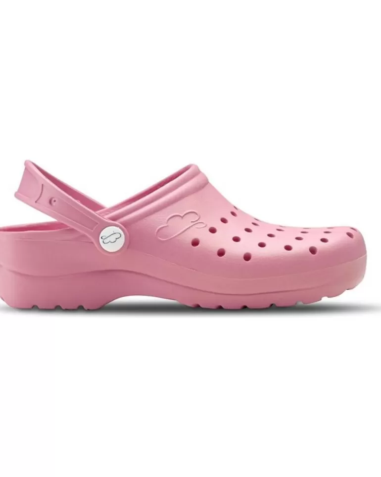FELIZ CAMINAR Zuecos De Mujer Y Hombre Zuecos Sanitarios Flotantes Gruyere - Rosa Hot